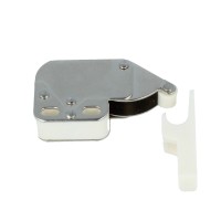 Federschnapper Mini Latch Türschnapper mit Halteplatte Druckschnapper Weiß