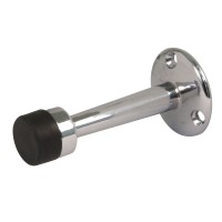 Türstopper Türpuffer Wandtürstopper in Chrom glänzend oder Brüniert aus Metall