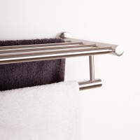 Handtuchablage 5 Stangen Handtuchhalter Edelstahl matt gebürstet 595mm Modell Sydney