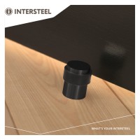 Intersteel Türstopper Bodenmontage ø30x40mm Schwarz