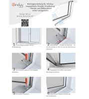Fensterfeststeller Fensterarritierung Zugluftstopper für Fenster und Balkontüre