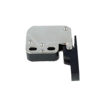 Mini Latch Druckschnapper Federschnapper Türschnapper mit Gegenstück in Schwarz