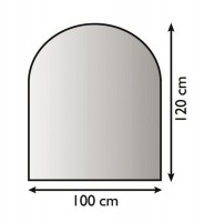 Metallbodenplatte Funkenschutzplatte 3 verschiedene Designs 100cm x 120cm