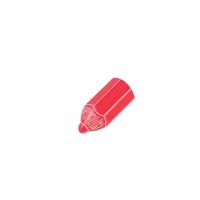 Möbelknopf Kinderzimmerknopf Schrankknopf Modell Roter Stift Kommodenknopf