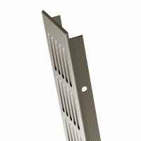 Stegblech 80mm Edelstahl eloxiert Aluminium Lüftungsgitter Heizungsdeckel Gitter