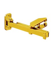 Riegel mit Sperrbügel Einbruchschutz mattgold lackiert Tür-Zusatzschloss